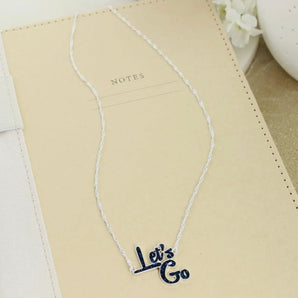 LETS GO MOUNTAINEERS NECKLACE