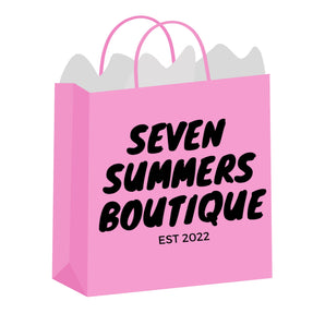 SEVEN SUMMERS SHOPPING BAG STICKER