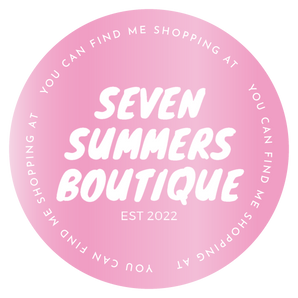 SEVEN SUMMERS PINK STICKER